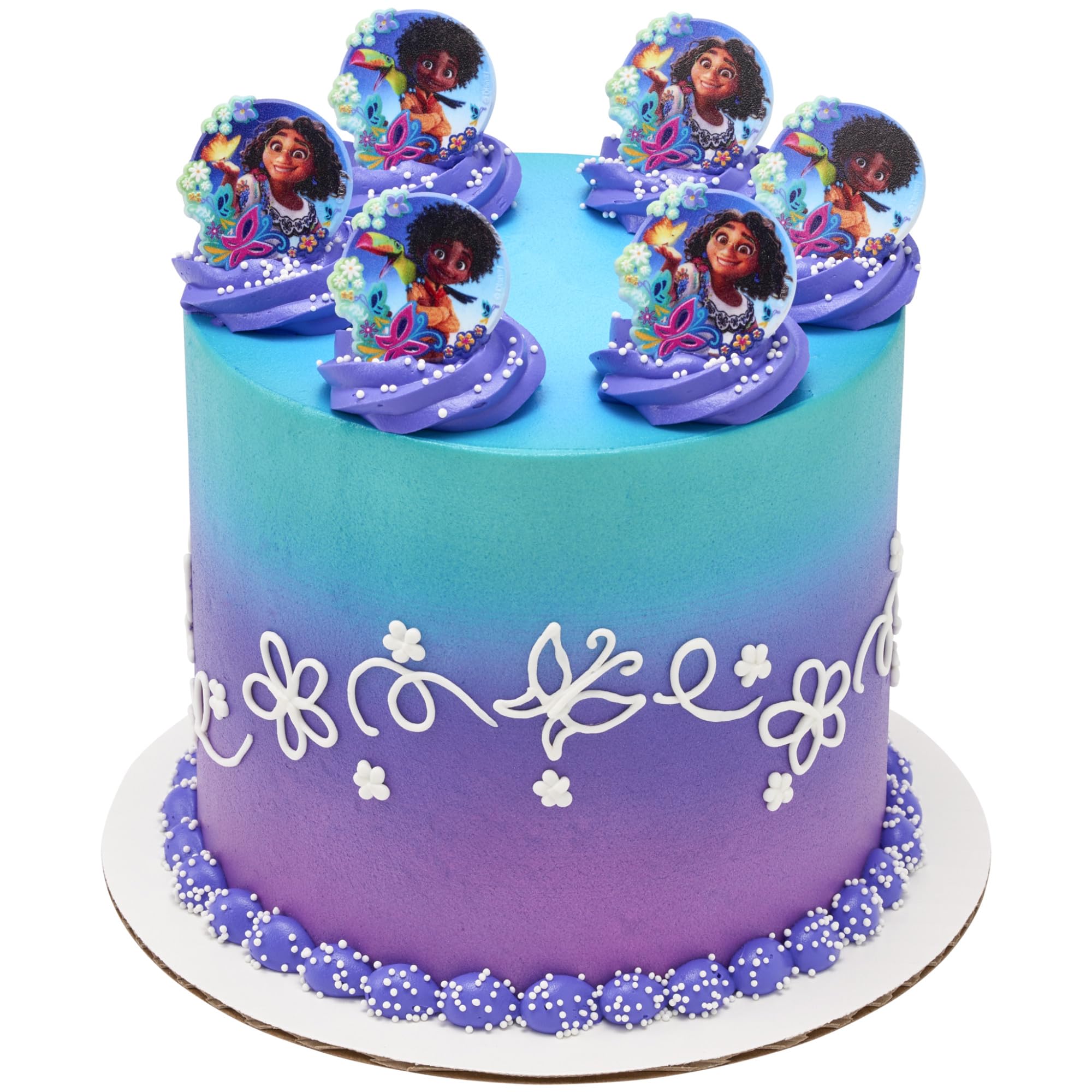 DecoPac Disney Encanto Rings, Cupcake Decorations Featuring Mirabel and Antonio, Multicolored 3D Food Safe Cake Toppers – 24 Pack - Image 6