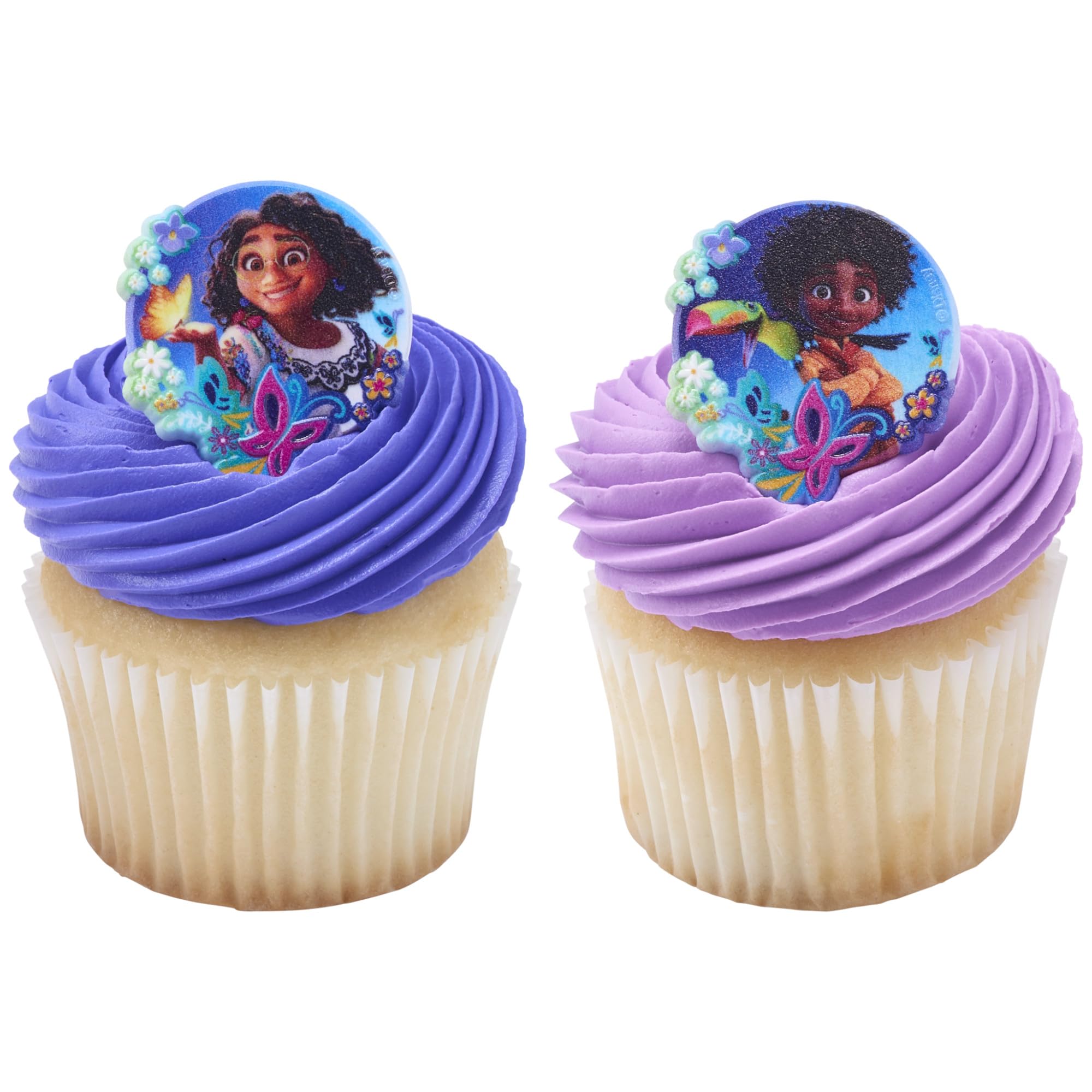 DecoPac Disney Encanto Rings, Cupcake Decorations Featuring Mirabel and Antonio, Multicolored 3D Food Safe Cake Toppers – 24 Pack - Image 7