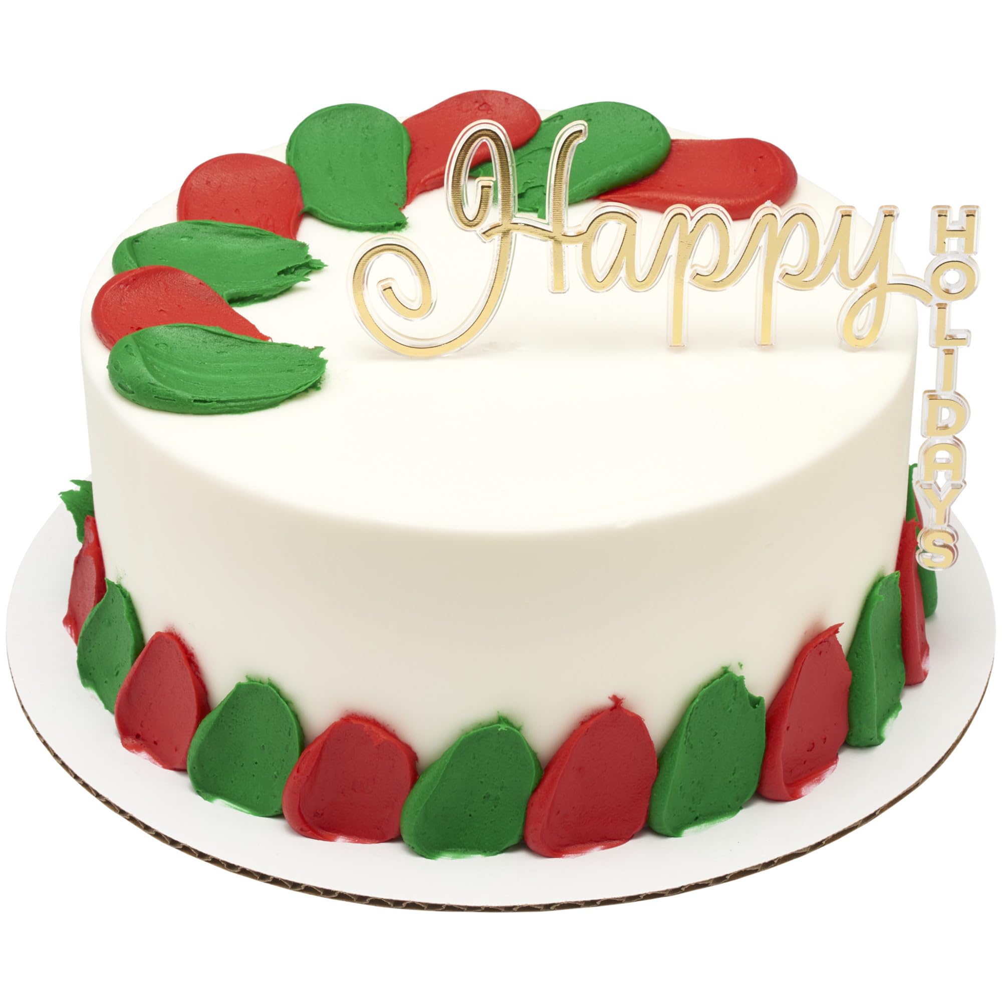 DecoPac Happy Holidays Cake Topper, Gold Christmas Decoration For Festive Parties & Celebrations, Food Safe Cake Pic– 24 Pack - Image 9