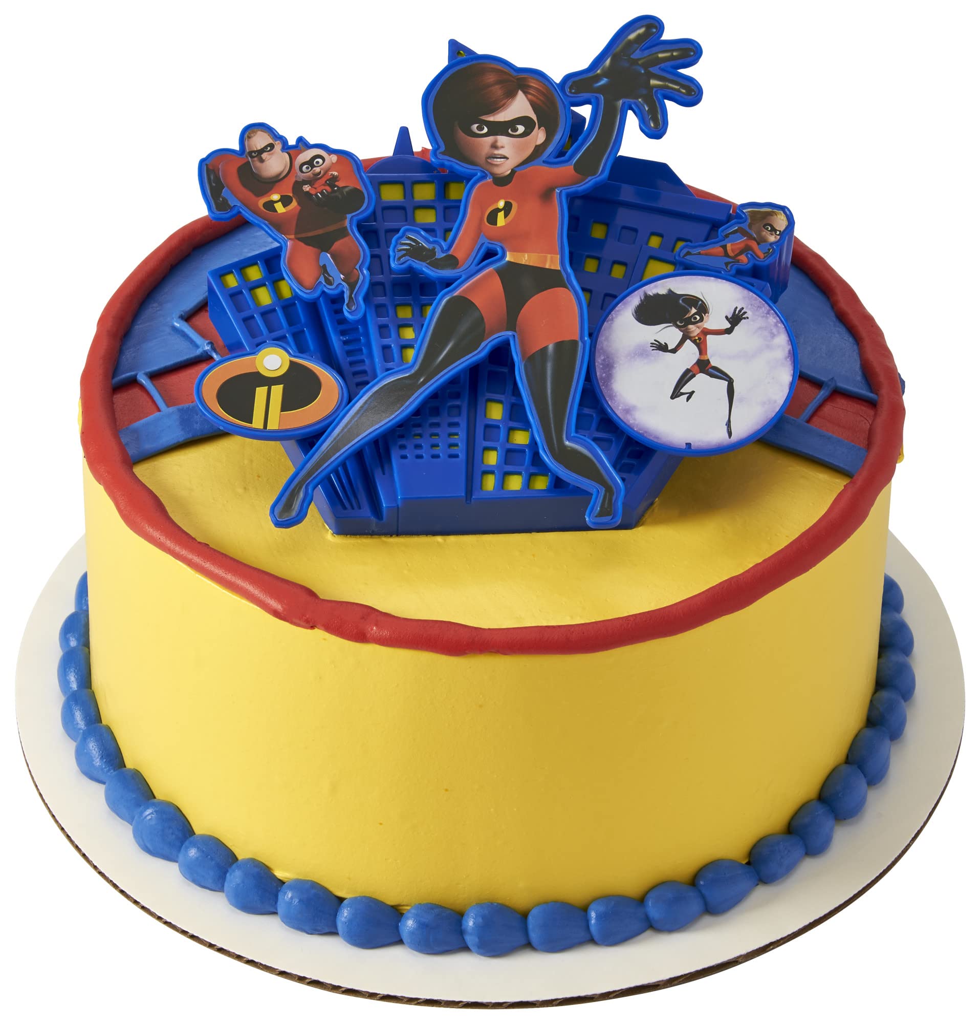 DecoSet® Disney and Pixar Incredibles 2 We Are Incredible Cake Topper, 1-Piece Printed Layon Featuring Elastigirl, Mr. Incredible, Dash, Violet, JackJack, Use to Create Outstanding Cakes - Image 4