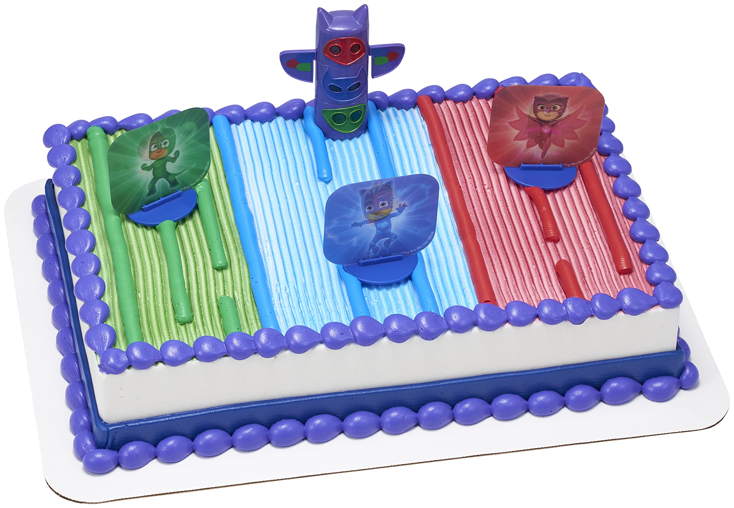 DecoSet® PJ Masks We’re On the Way Cake Topper, Light Up Cake Decoration, Supplies for Birthday Party Cakes and Cupcakes - Image 6