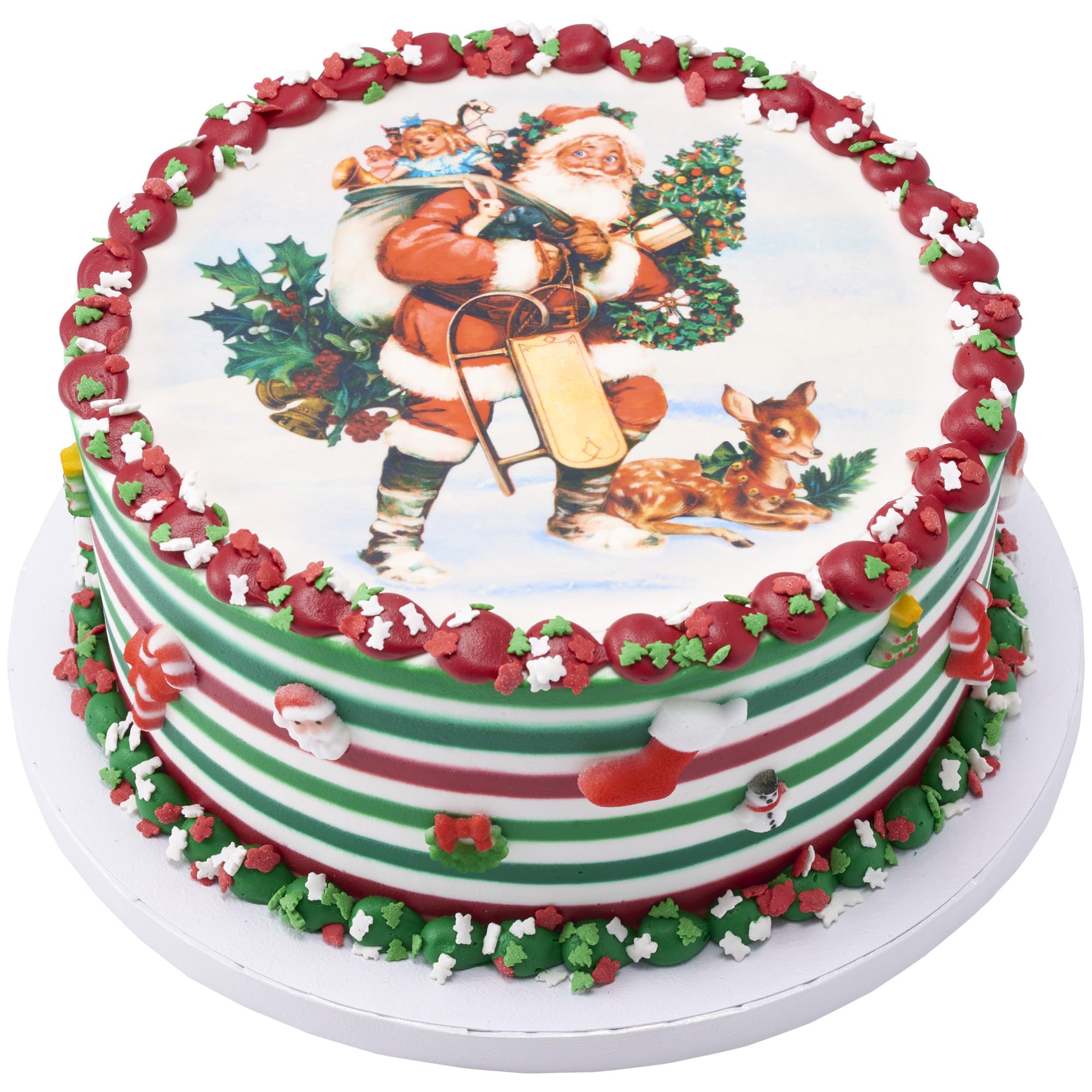 Lucks Dec-Ons Molded Sugar/Cup-Cake Topper, Christmas Charms Assortment, 5/8 Inch - 3/4 Inch, 508 Count - Image 3